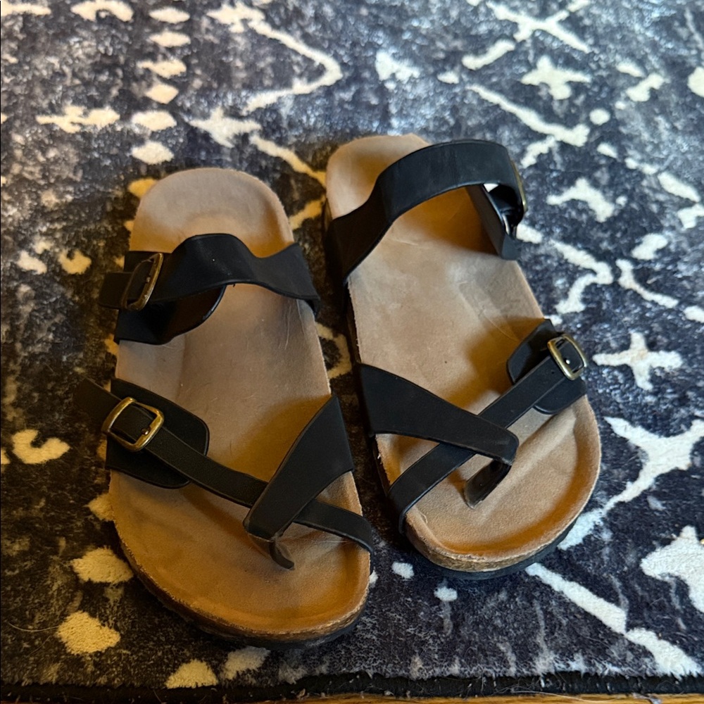 Black Strappy Sandals